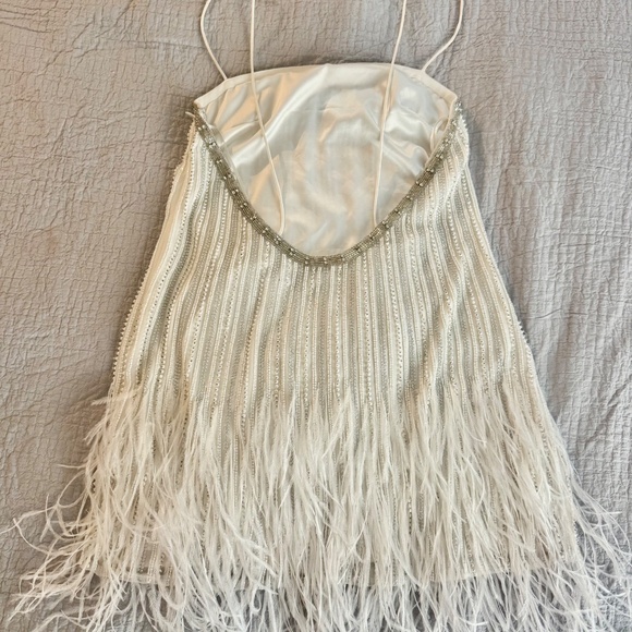 Retrofete Rubina Sequin Feather Dress - Picture 5 of 5